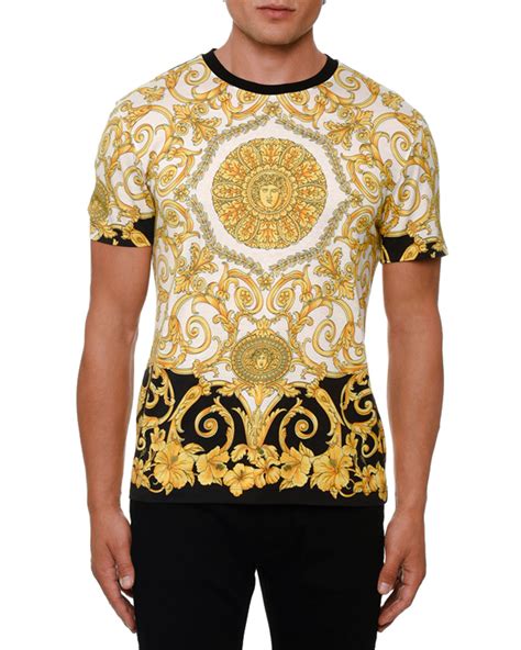 tee shirt versace rouge|Versace t shirts for men.